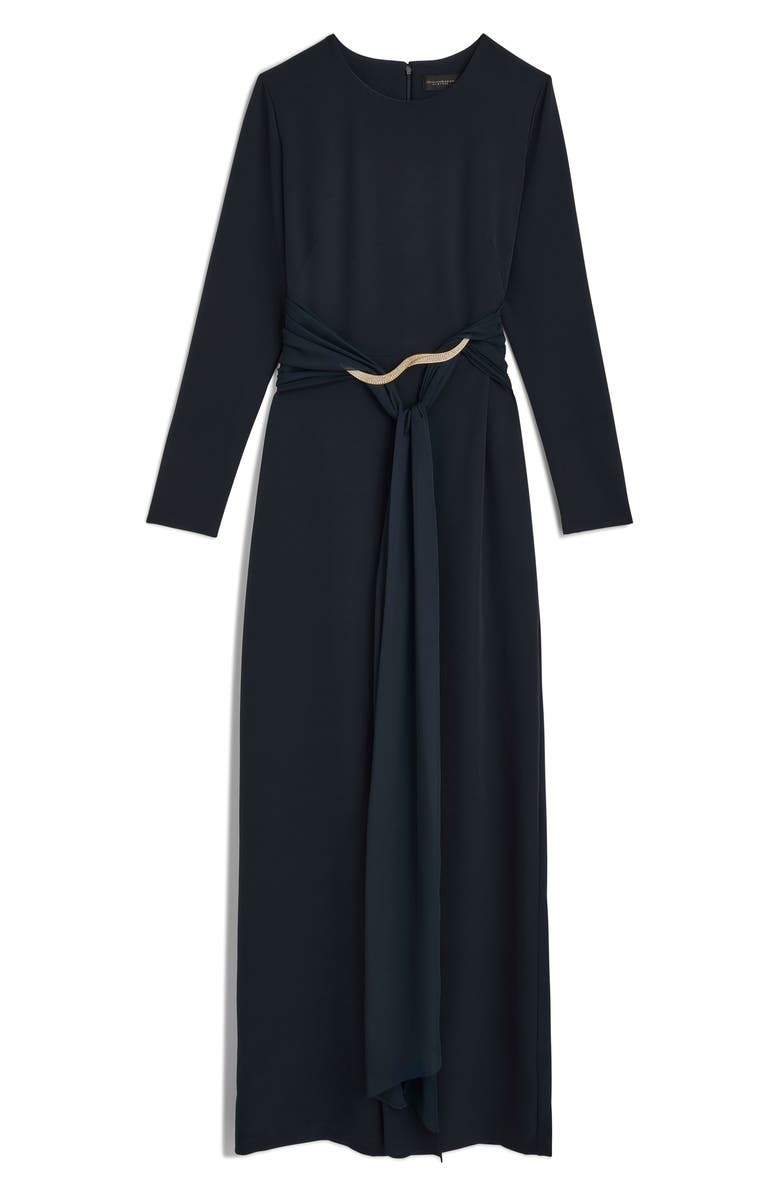 Donna Karan New York Long Sleeve Maxi Dress, Alternate, color, Nightfall/ Nightfall