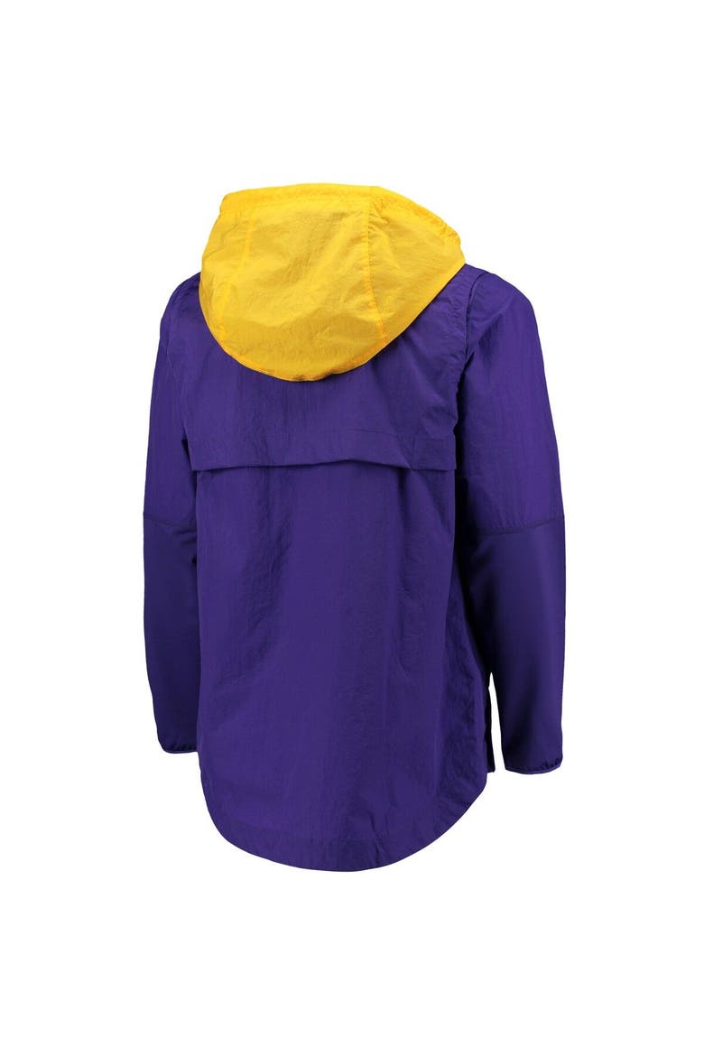 Men's Nike Purple/Gold LSU Tigers Player Quarter-Zip Jacket, Alternate, color, Purple