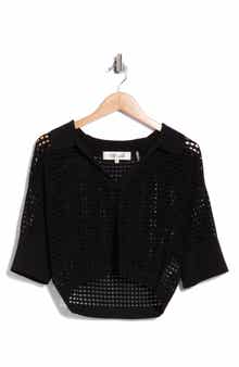 DVF Harper Knit Johnny Collar Top