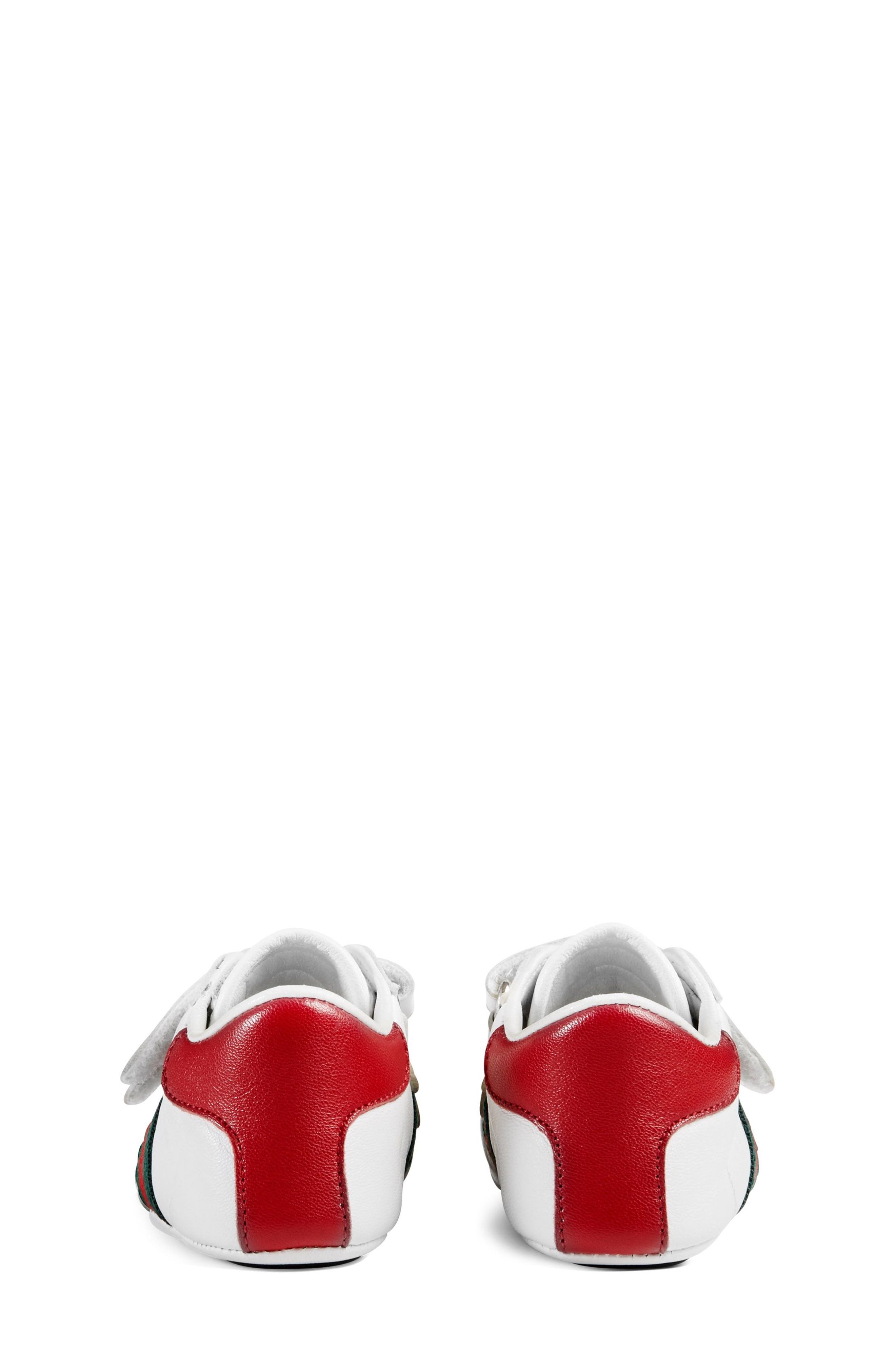 Gucci 'Ace' Crib Shoe, Alternate, color, 