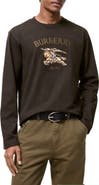 Burberry Knight Check Cotton Long-sleeve T-shirt