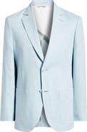 Nordstrom Henrik Trim Fit Solid Italian Linen Suit Separate Jacket