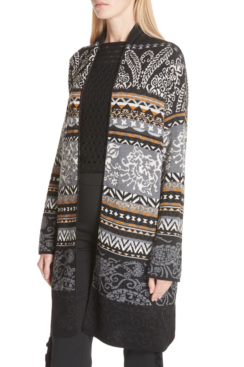 Fair Isle Cardigan, Alternate, color, FUMO