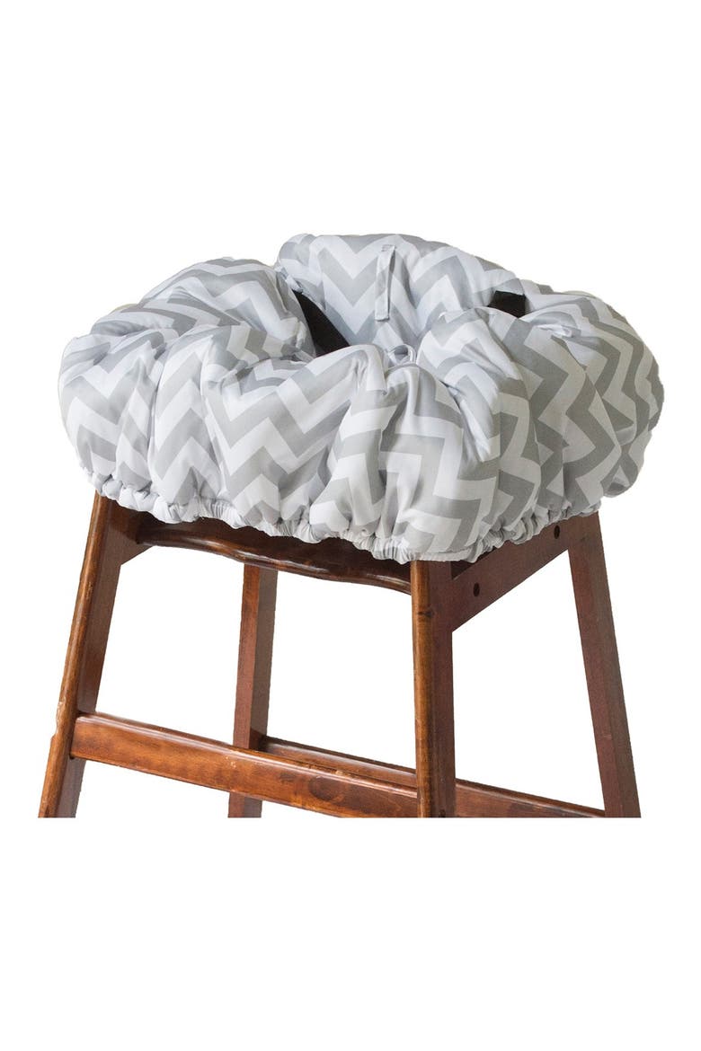 Shopping Cart/Highchair Cover, Alternate, color, GREY CHEVRON