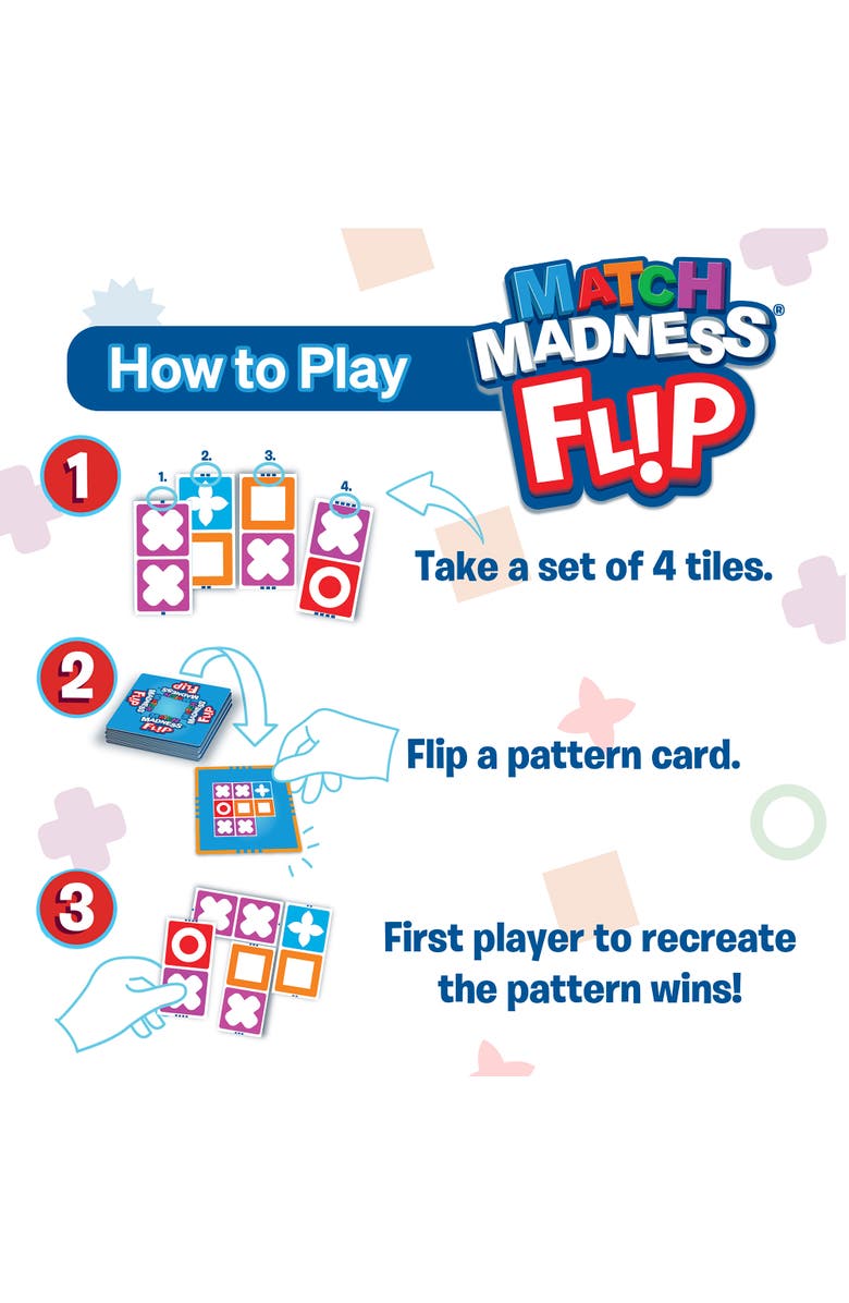 FoxMind Match Madness Flip Travel Sized Puzzle Game, Alternate, color, Multicolored