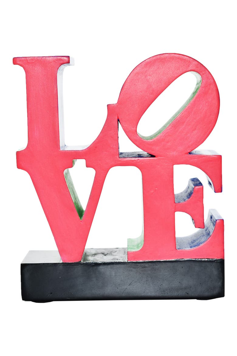 Love Sign Sculpture, Main, color, RED, BLUE, GREEN