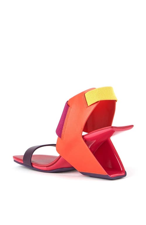 United Nude Loop Reiki Hi Sandals In Red