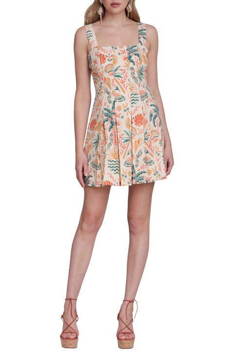 Fit & Flare Pleated Minidress