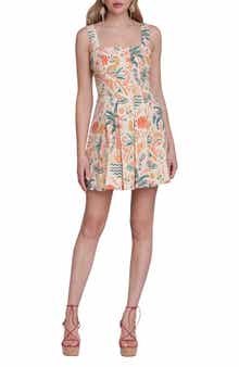 Fit & Flare Pleated Minidress
