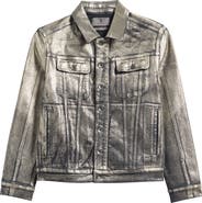 John Varvatos Anthony Foil Trucker Jacket
