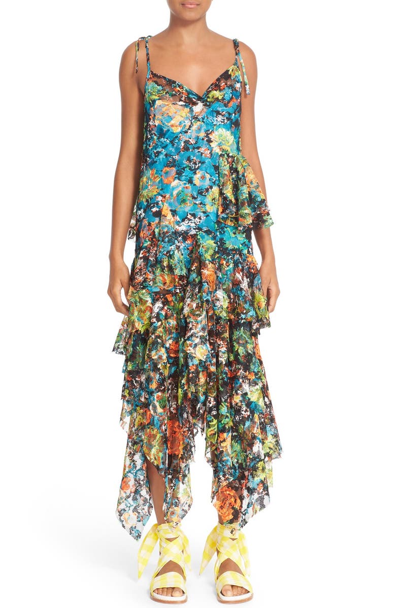 Marques’Almeida Marques'Almeida Layered Frill Dress, Main, color, 