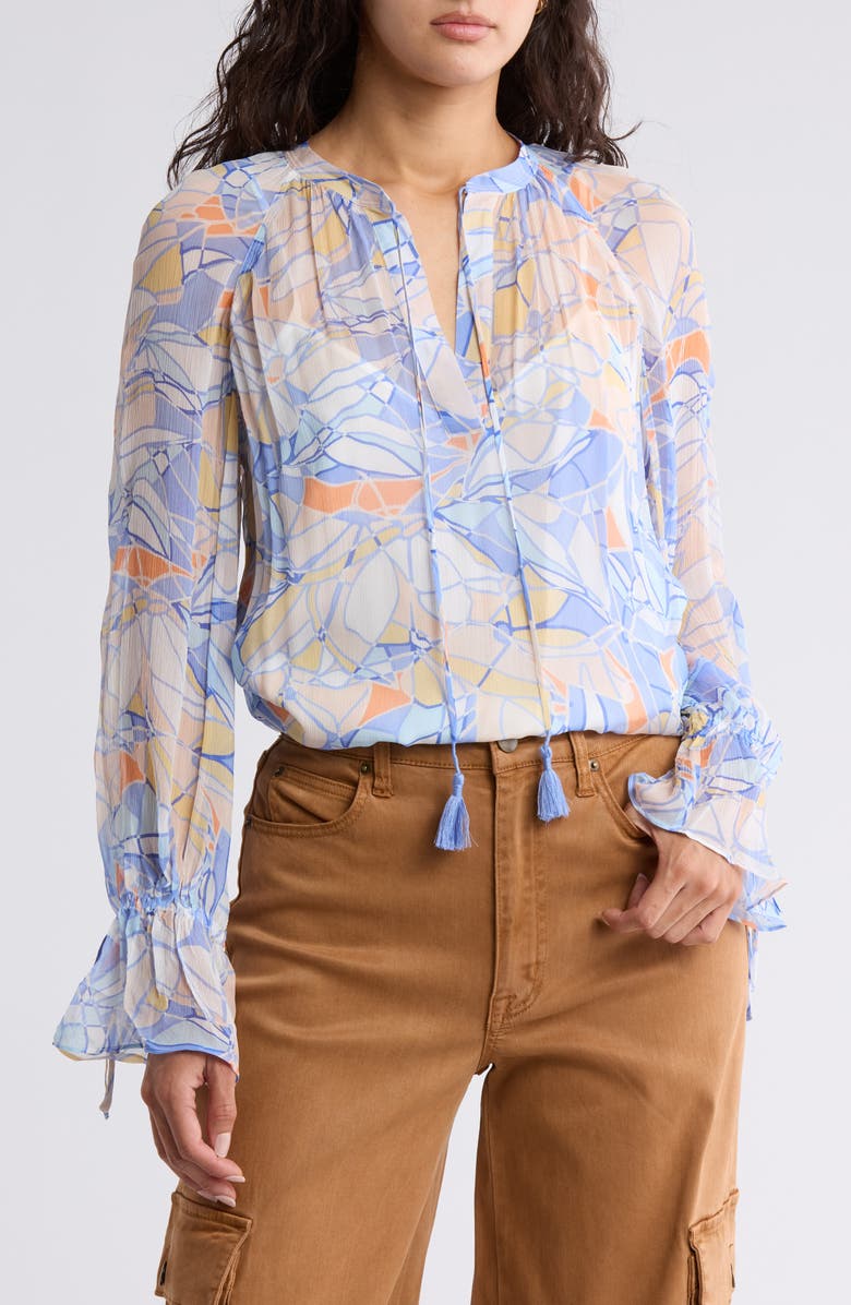 Joie Cecarina Tie Neck Top, Main, color, 