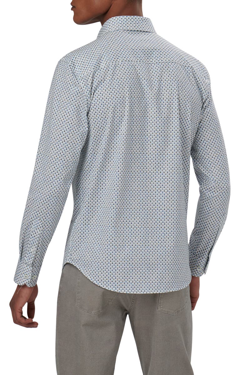 Bugatchi James OoohCotton<sup>®</sup> Double Dot Print Button-Up Shirt, Alternate, color,