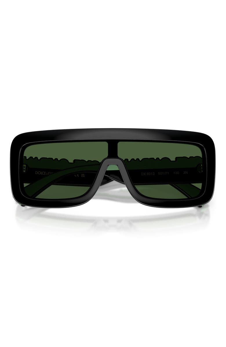 Dolce&Gabbana Kids' 118mm Rectangular Shield Sunglasses, Alternate, color, 