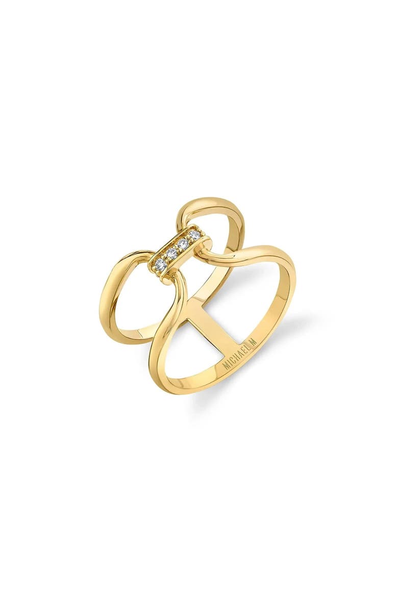Linked At Last Ring, Main, color, Yellow Gold