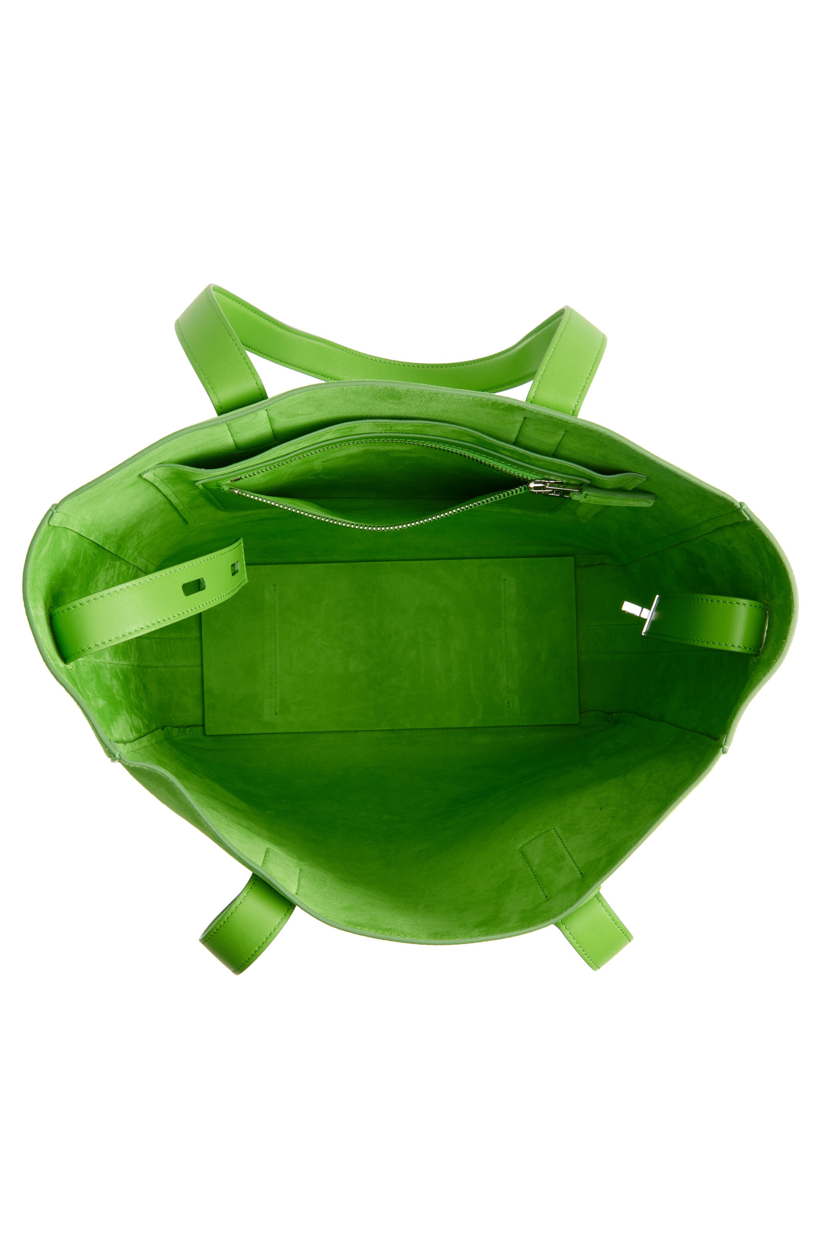 TOM FORD North/South Cashmere Suede Tote, Alternate, color, 1E059 Summer Green