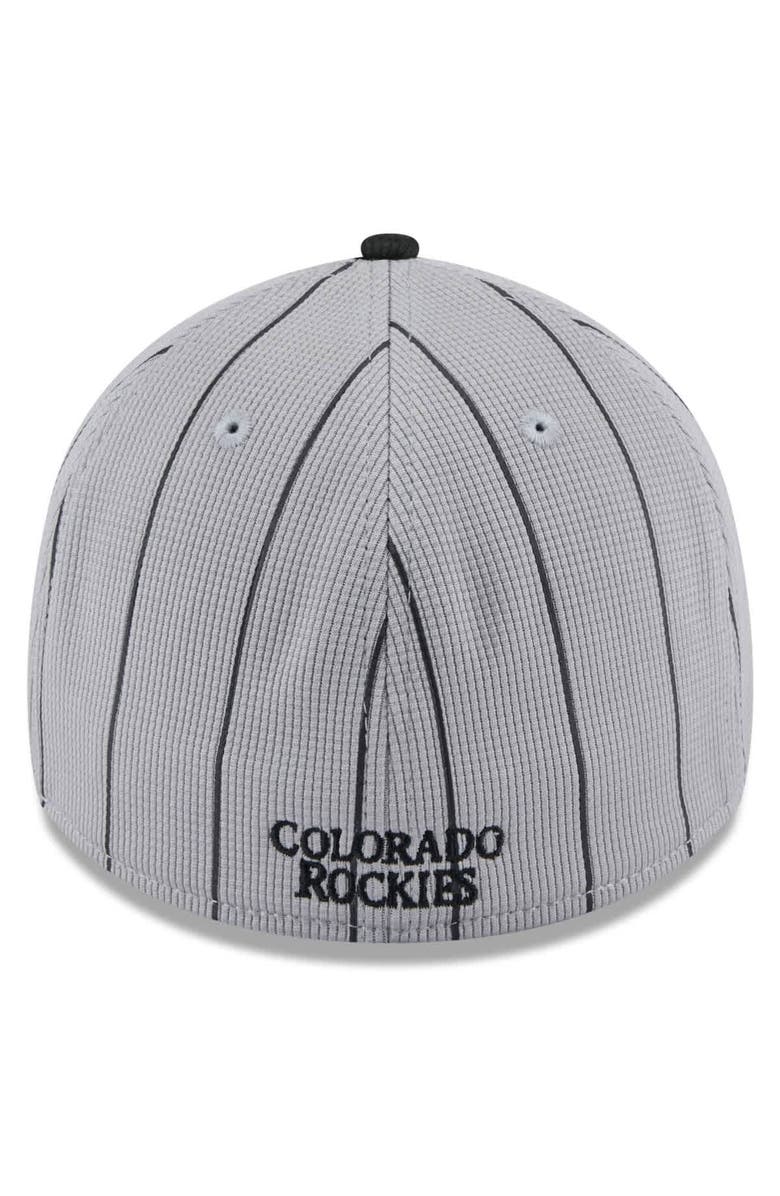 New Era Men's New Era  Gray/Black Colorado Rockies 2025 Batting Practice 39THIRTY Flex Hat, Alternate, color, 