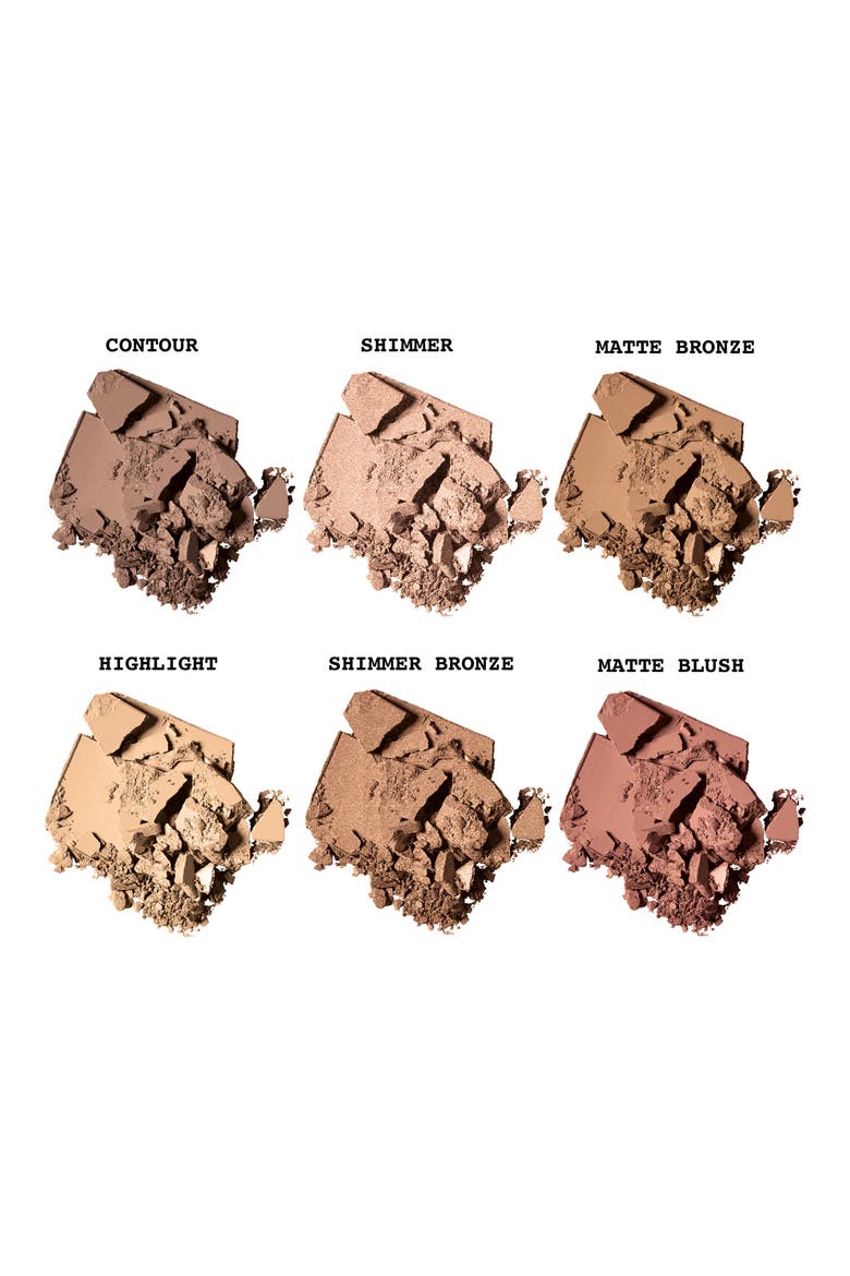 Cali Contour Blush, Highlighter & Bronzer Face Palette, Alternate, color, LIGHT MEDIUM