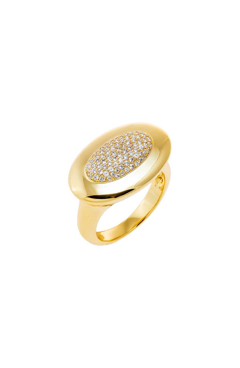 BY ADINA EDEN Fancy CZ Pave Oval Statement Ring, Main, color, 