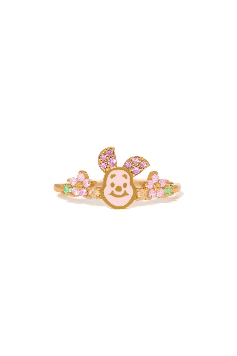 Disney® Piglet Ring, Main, color, GOLD/ PINK