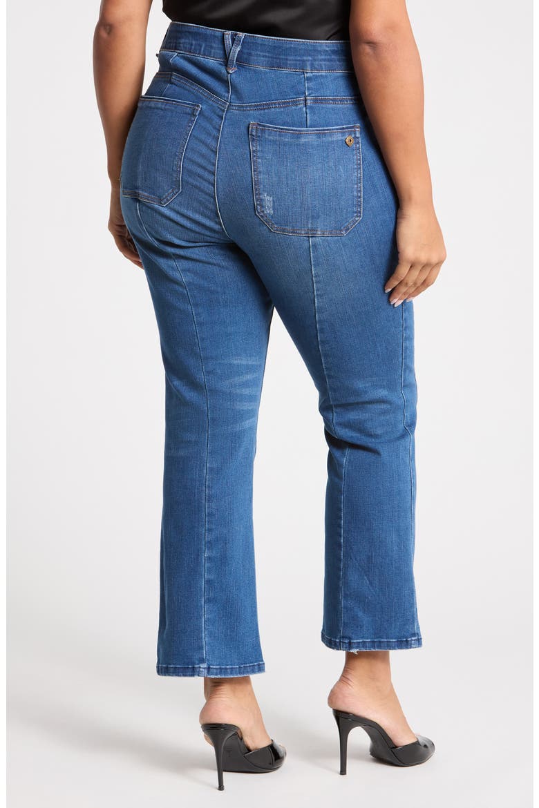 Twisted Seam Barely Bootcut Jeans, Alternate, color, MID WASH