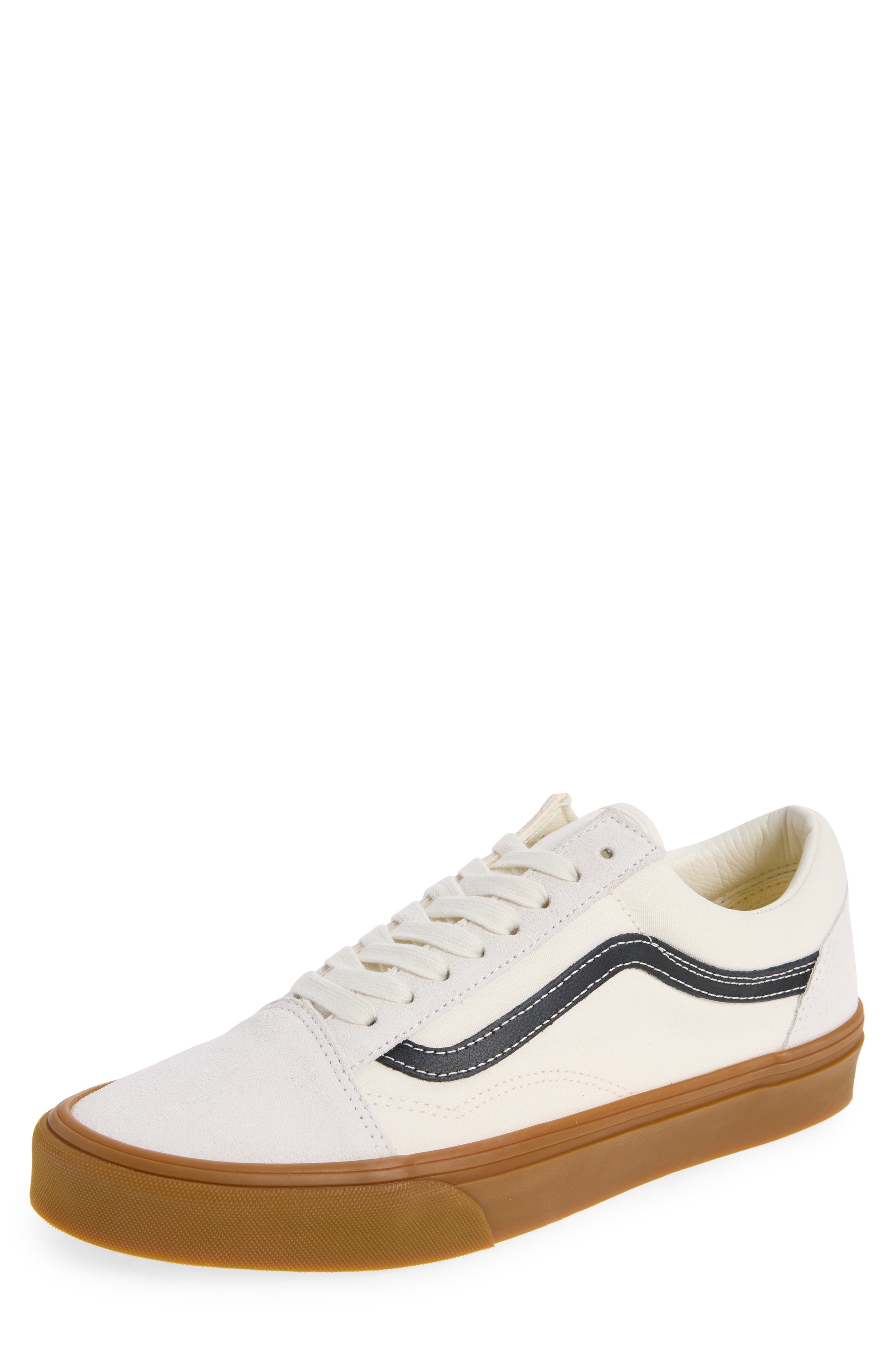 Old Skool Sneaker, Main, color, GUM WHITE