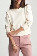 Mavi Jeans V-Stitch Drop Shoulder Cotton Sweatshirt