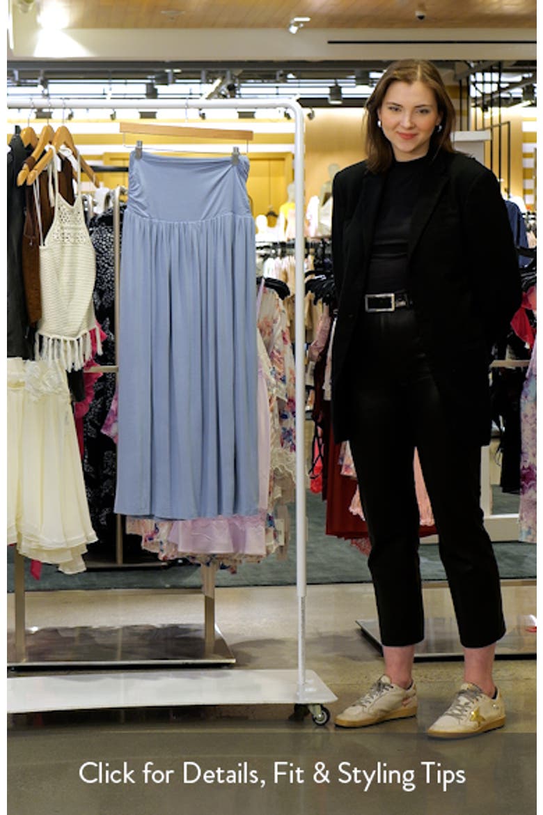 Lavia Ruched Maxi Skirt video
