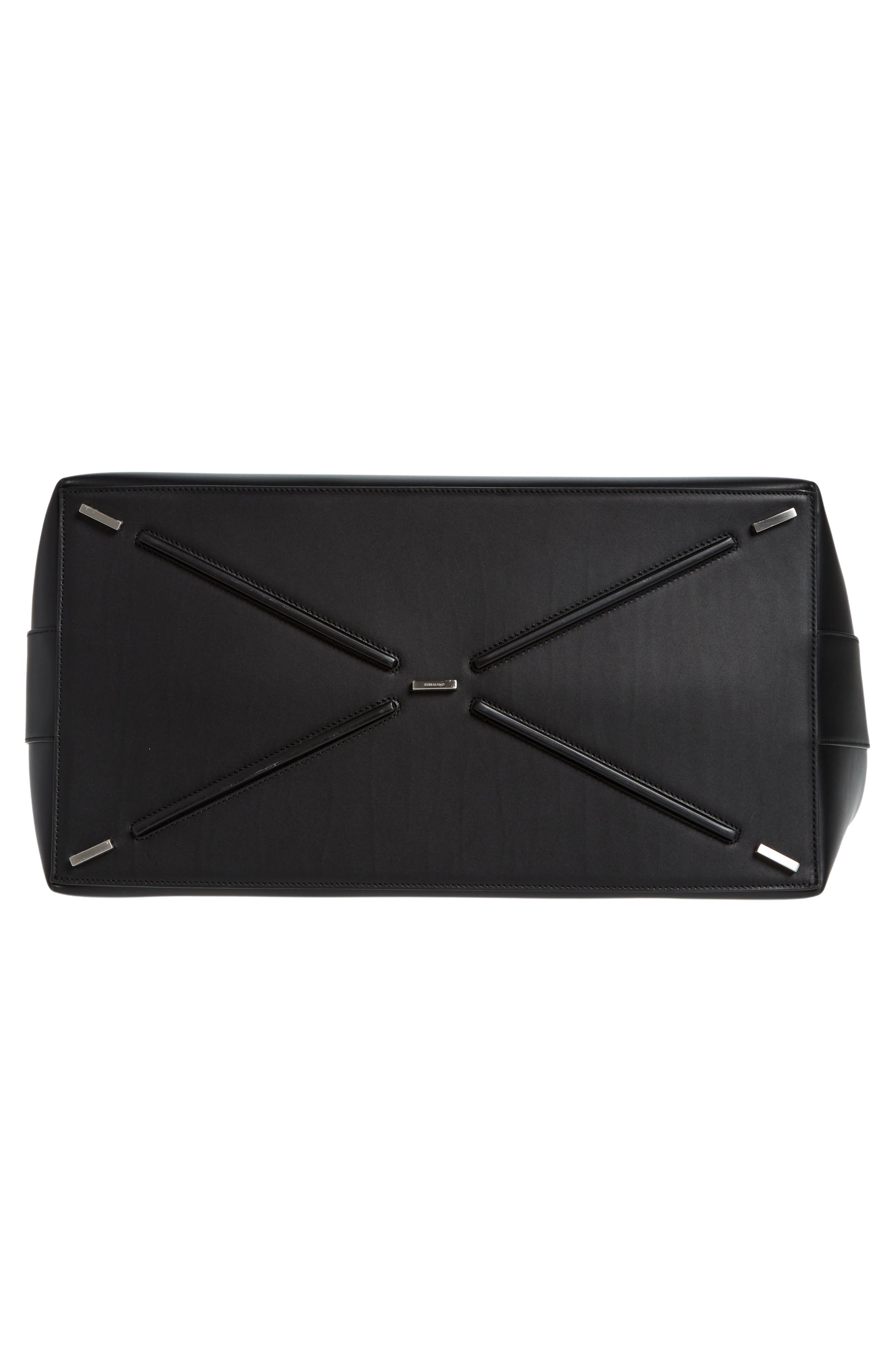 FERRAGAMO Leather Tote Bag, Alternate, color, 