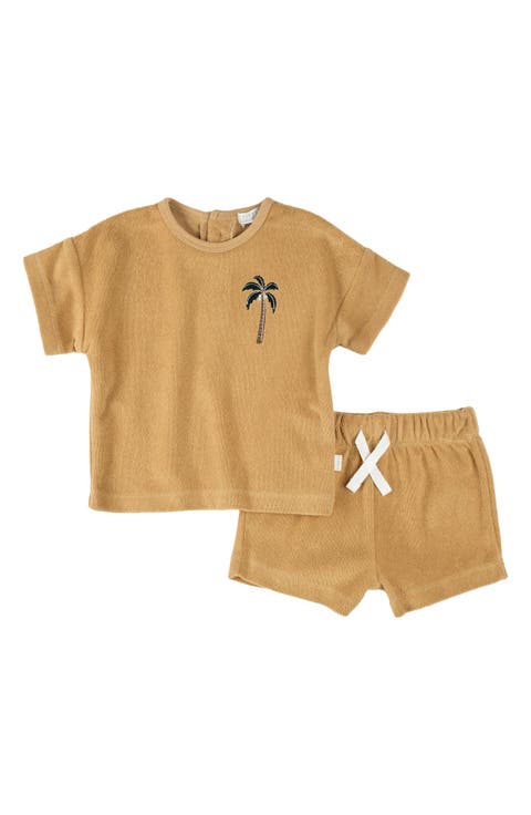 Sahara Sun Terry Cloth Top & Shorts Set (Baby)