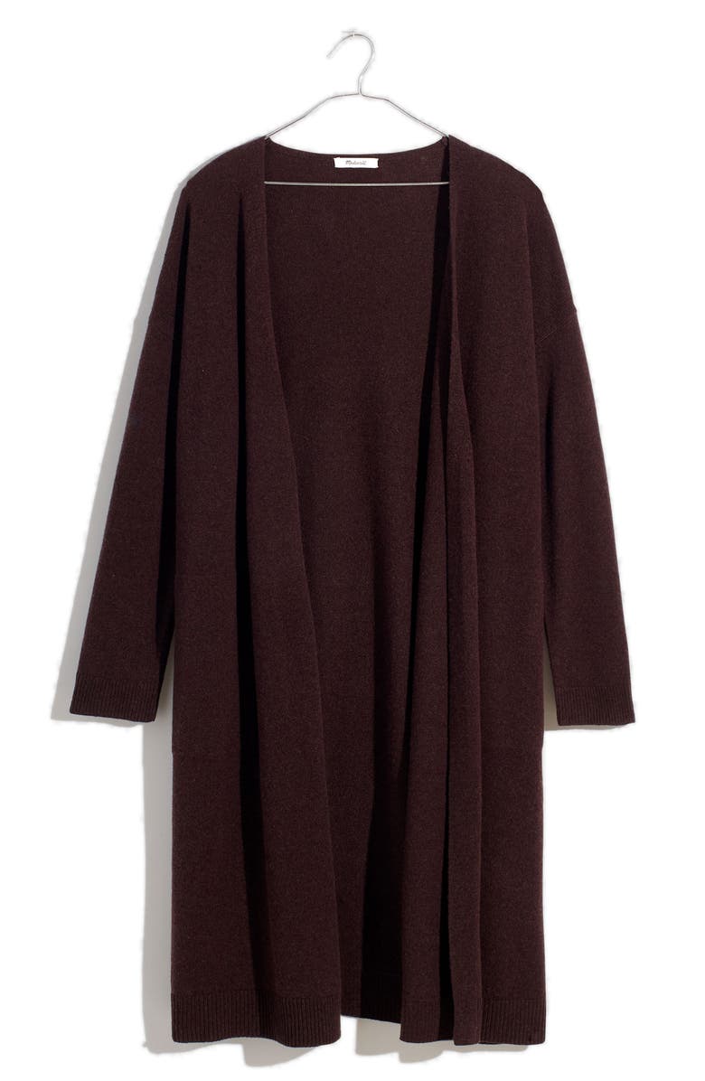 Madewell Wool Blend Duster Cardigan Sweater, Alternate, color, 