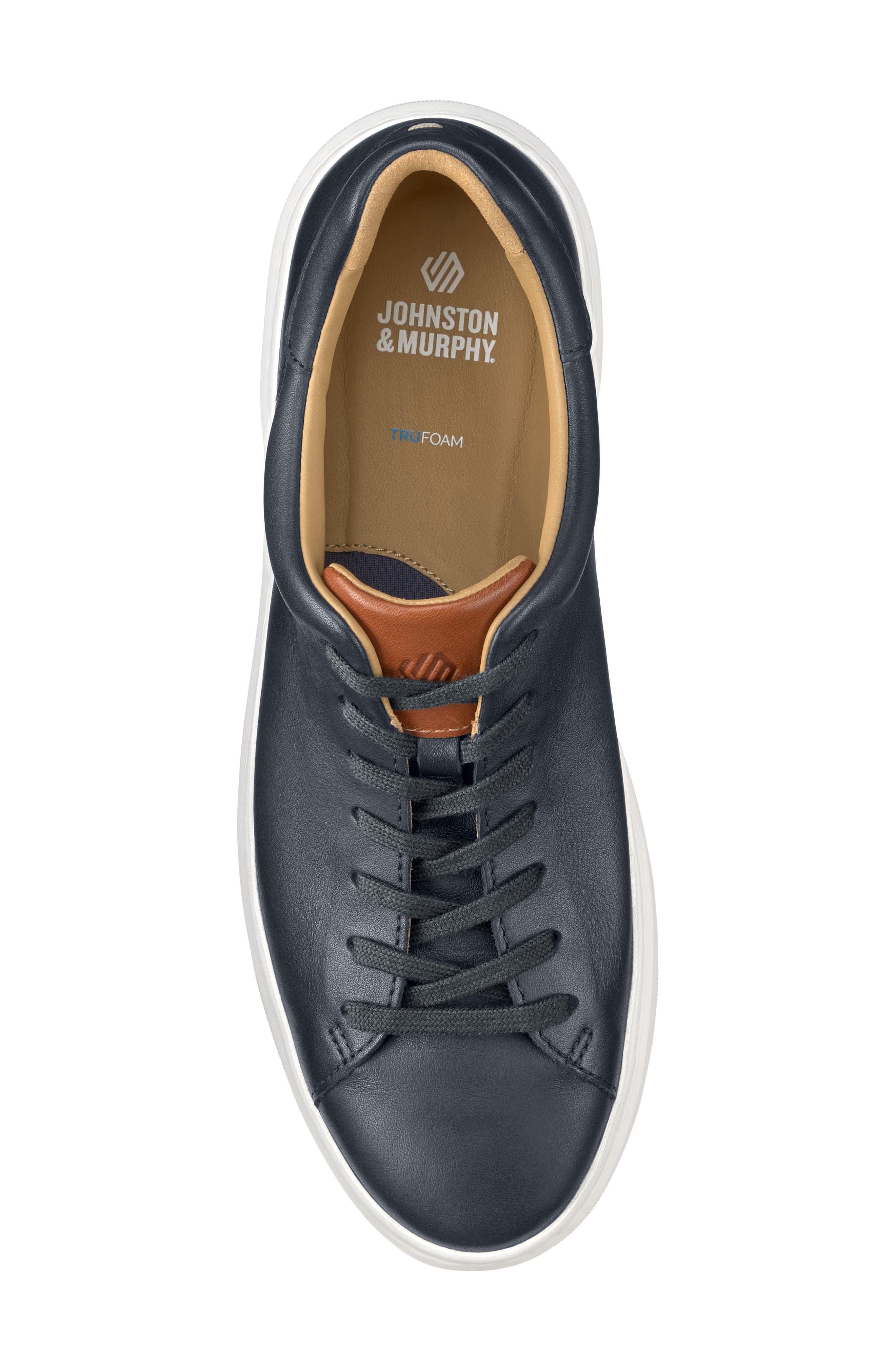 Johnston & Murphy Anders Sneaker, Alternate, color, Black Full Grain