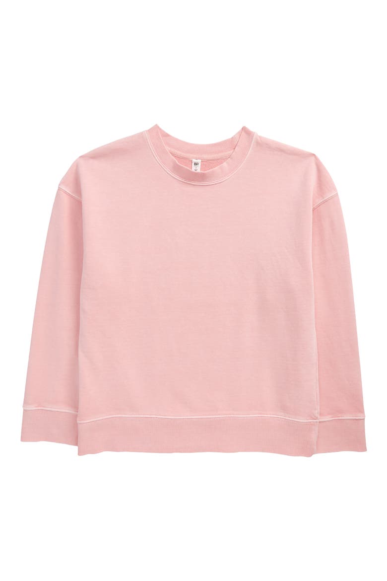 Pullover Sweatshirt, Alternate, color, PINK CANDY