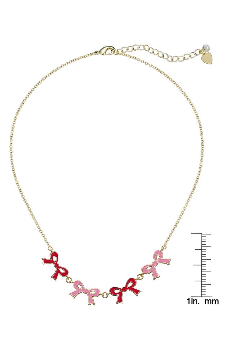 Lily Nily Kids' Flat Bow Link Necklace, Alternate, color, 