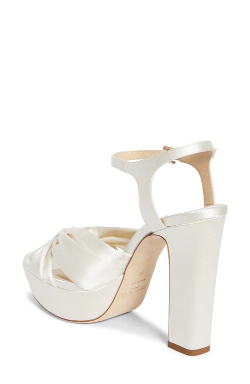Jimmy Choo Heloise 120 Bow-embellished Lizard-effect Leather Platform Sandals In Ivory