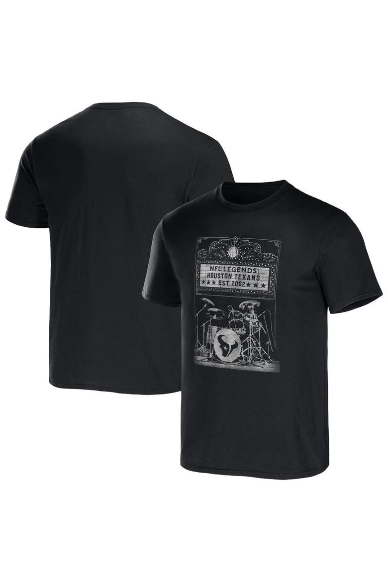 Men's NFL x Darius Rucker Collection by Fanatics Black Houston Texans Band T-Shirt, Main, color, Black