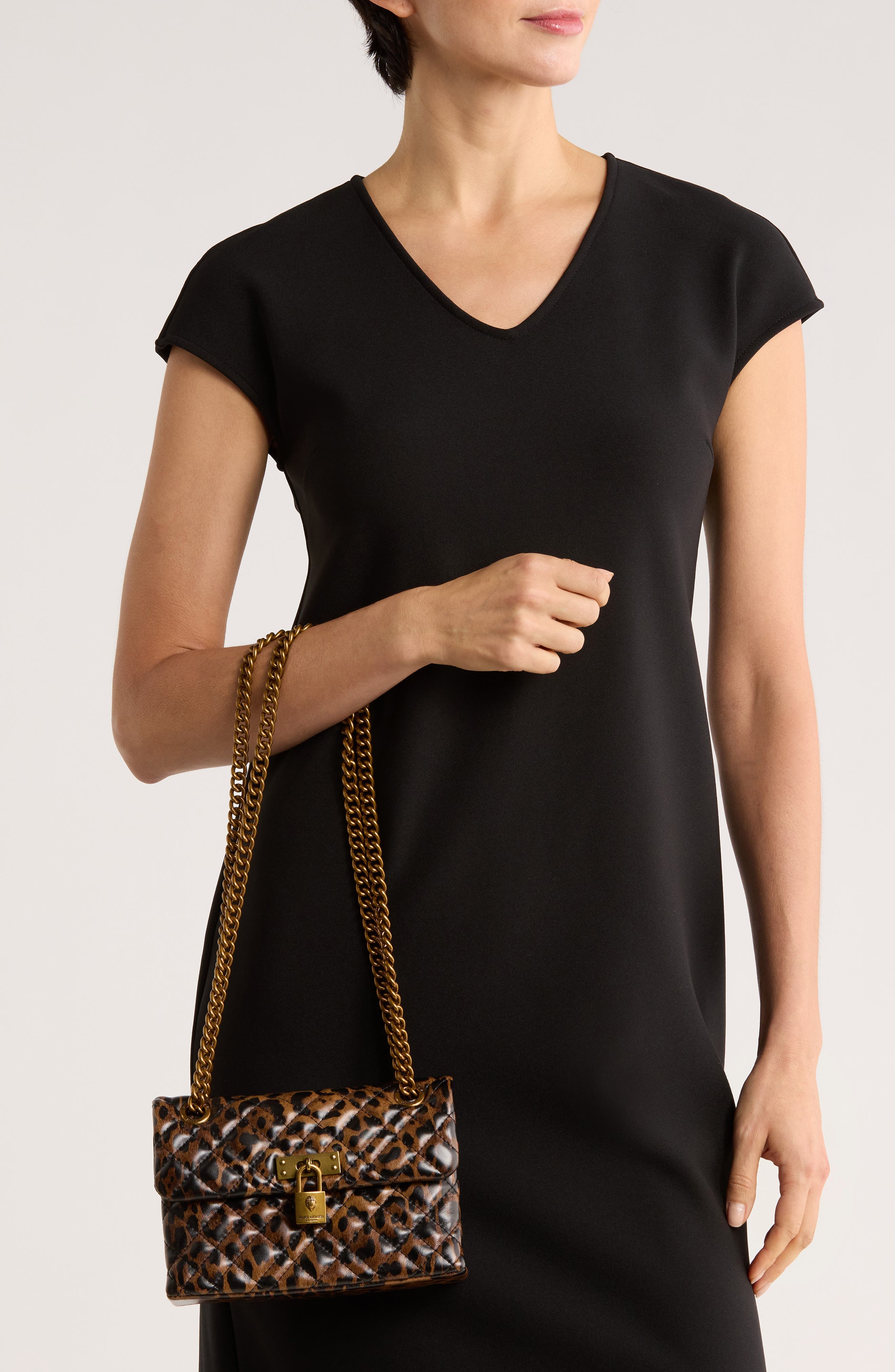 Kurt Geiger London Mini Brixton Leather Crossbody Bag, Alternate, color, Open Brown