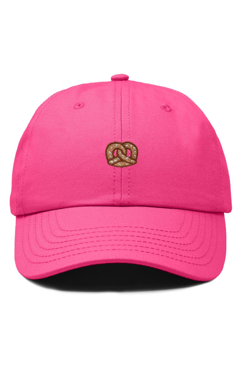 Pretzel Dad Cap, Alternate, color, Hot Pink