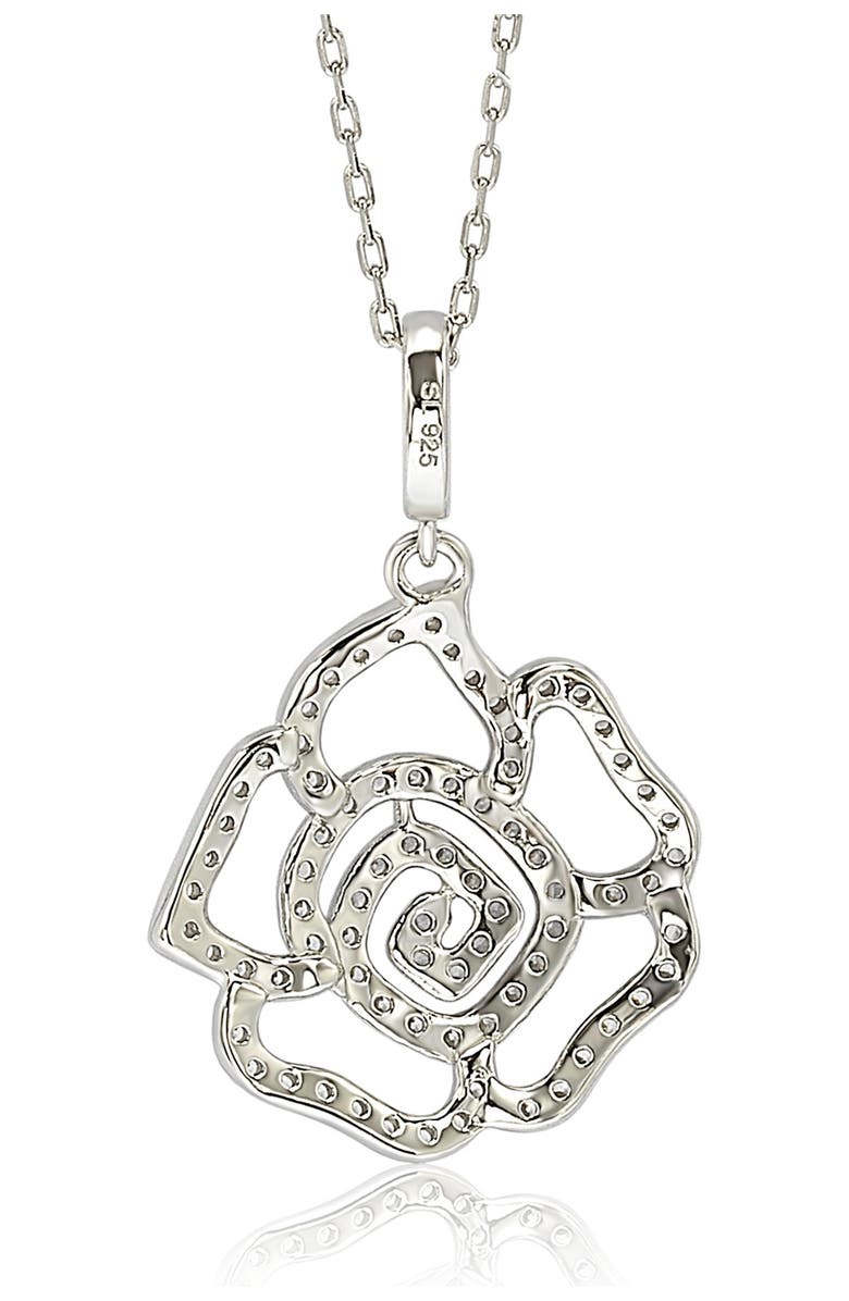 SUZY LEVIAN CZ Flower Pendant Necklace, Alternate, color,