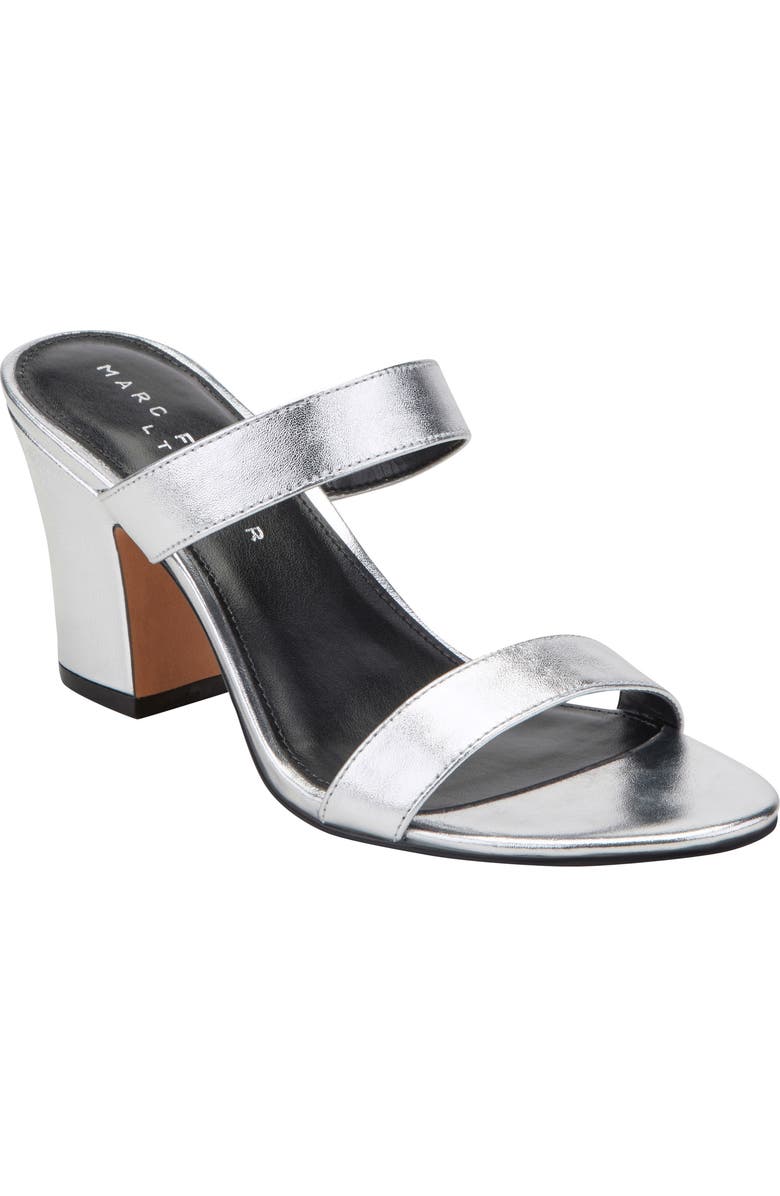 Marc Fisher LTD Jessey Slide Sandal, Main, color, Silver