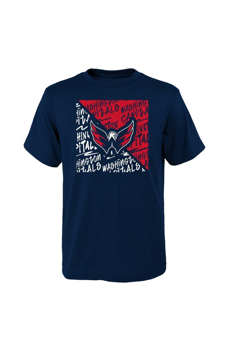 Outerstuff Youth Navy Washington Capitals Divide T-Shirt, Main, color, 