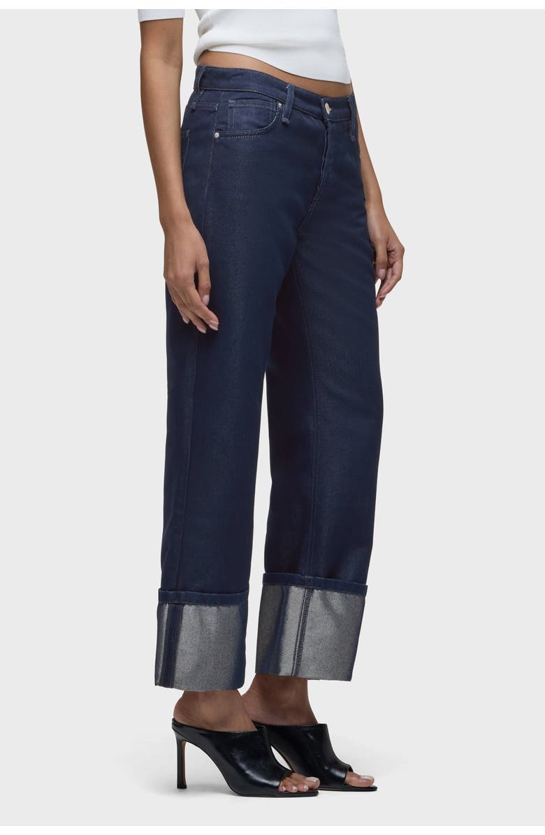 Hudson Jeans Rosie Wide Cuff, Alternate, color, Indigo Metallic