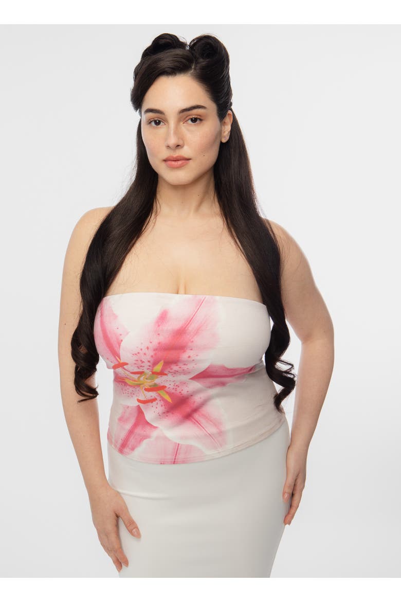 Lily Tube Top, Alternate, color, Lily