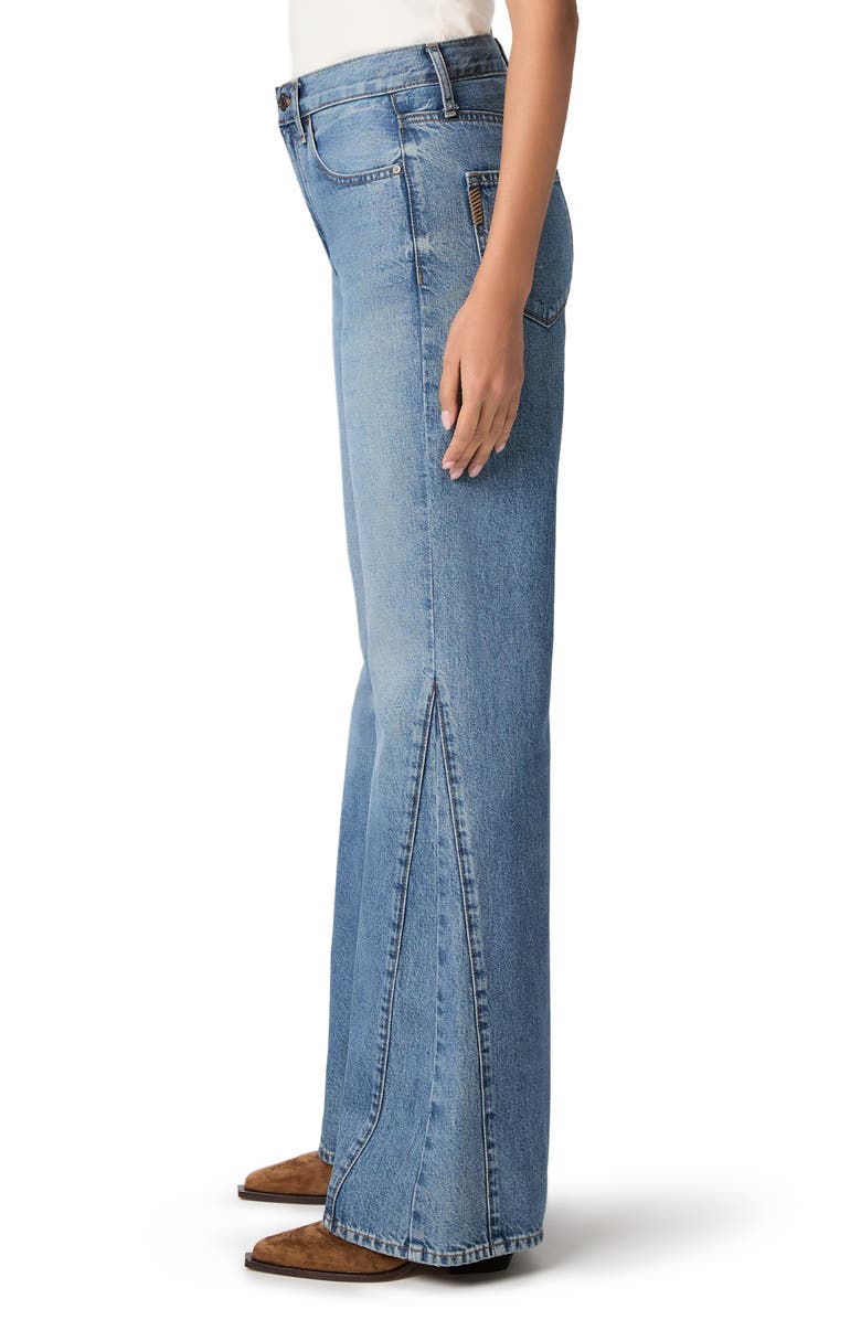 PAIGE Callie Inset Flare Jeans, Alternate, color, Elysian