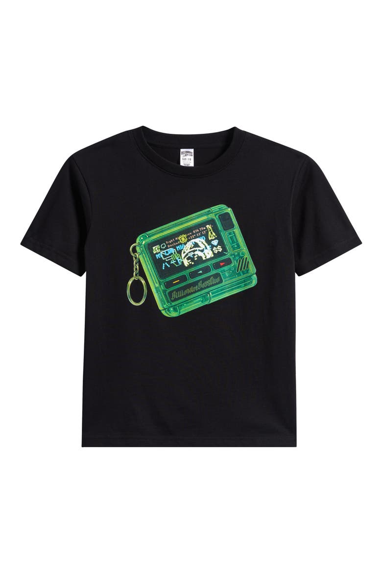 Kids' Beep Cotton Graphic T-Shirt, Main, color, BLACK