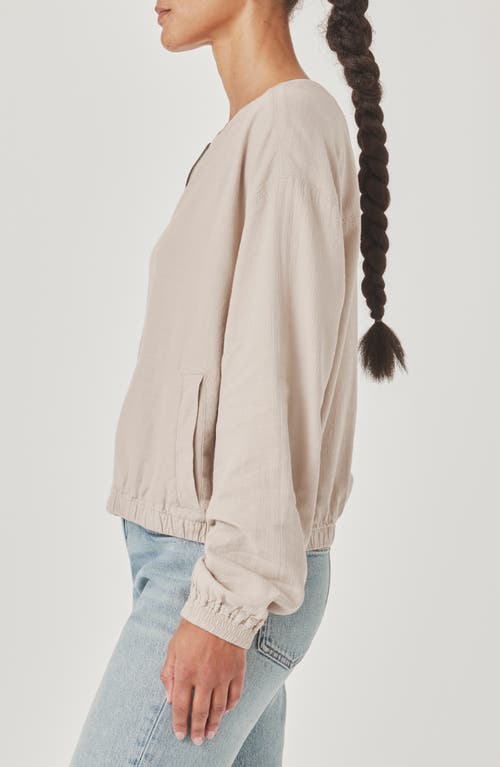 Splendid Clea Linen-blend Bomber Jacket In Neutral