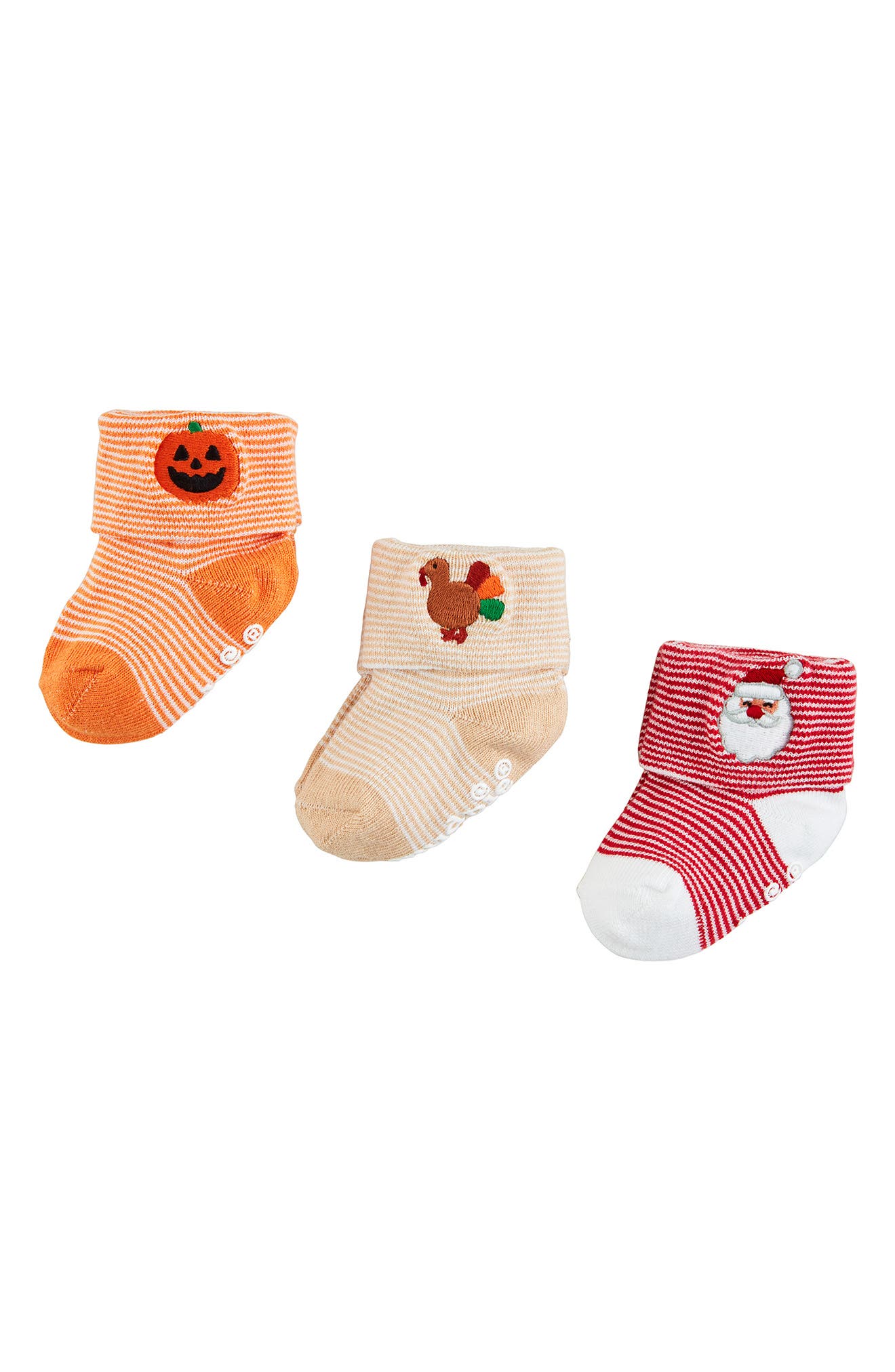 Mud Pie My First Holiday Assorted 3-Pack Crew Socks 