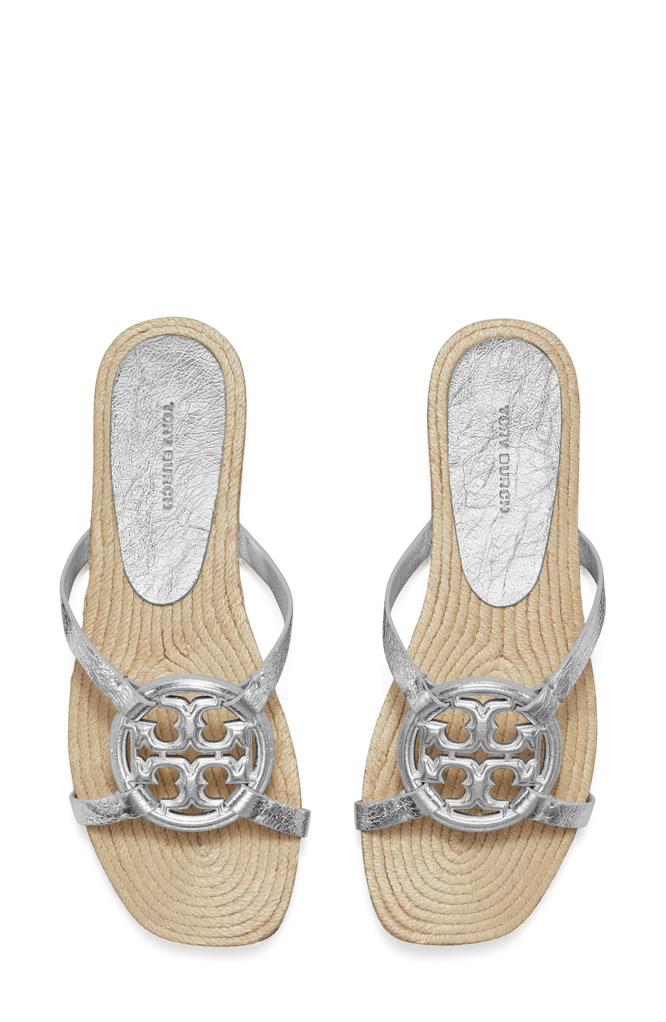 Tory Burch Bombé Miller Espadrille Slide Sandal, Alternate, color, 