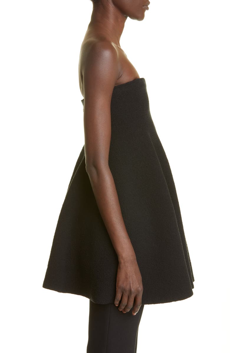 Proenza Schouler Strapless Bouclé Minidress, Alternate, color,