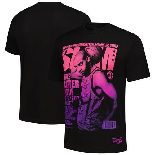Mitchell & Ness Vince Carter Black Toronto Raptors Slam Gradient T-shirt In Black